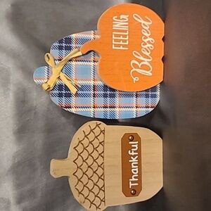 Fall decoration Thankful Pumpkin Wooden